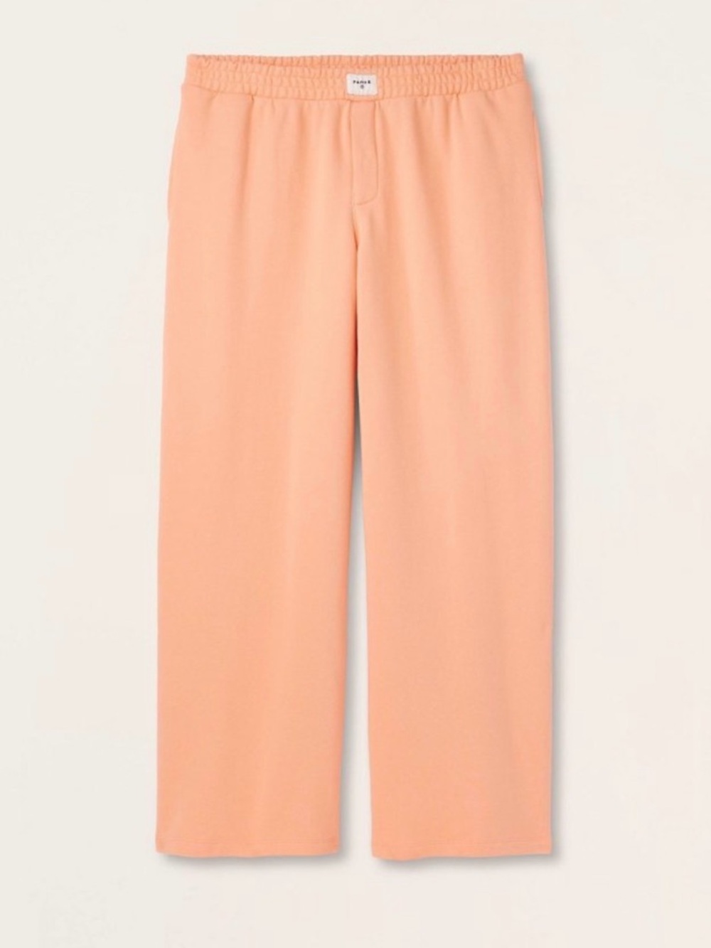 Wide Leg Pull-On Pants in Peach